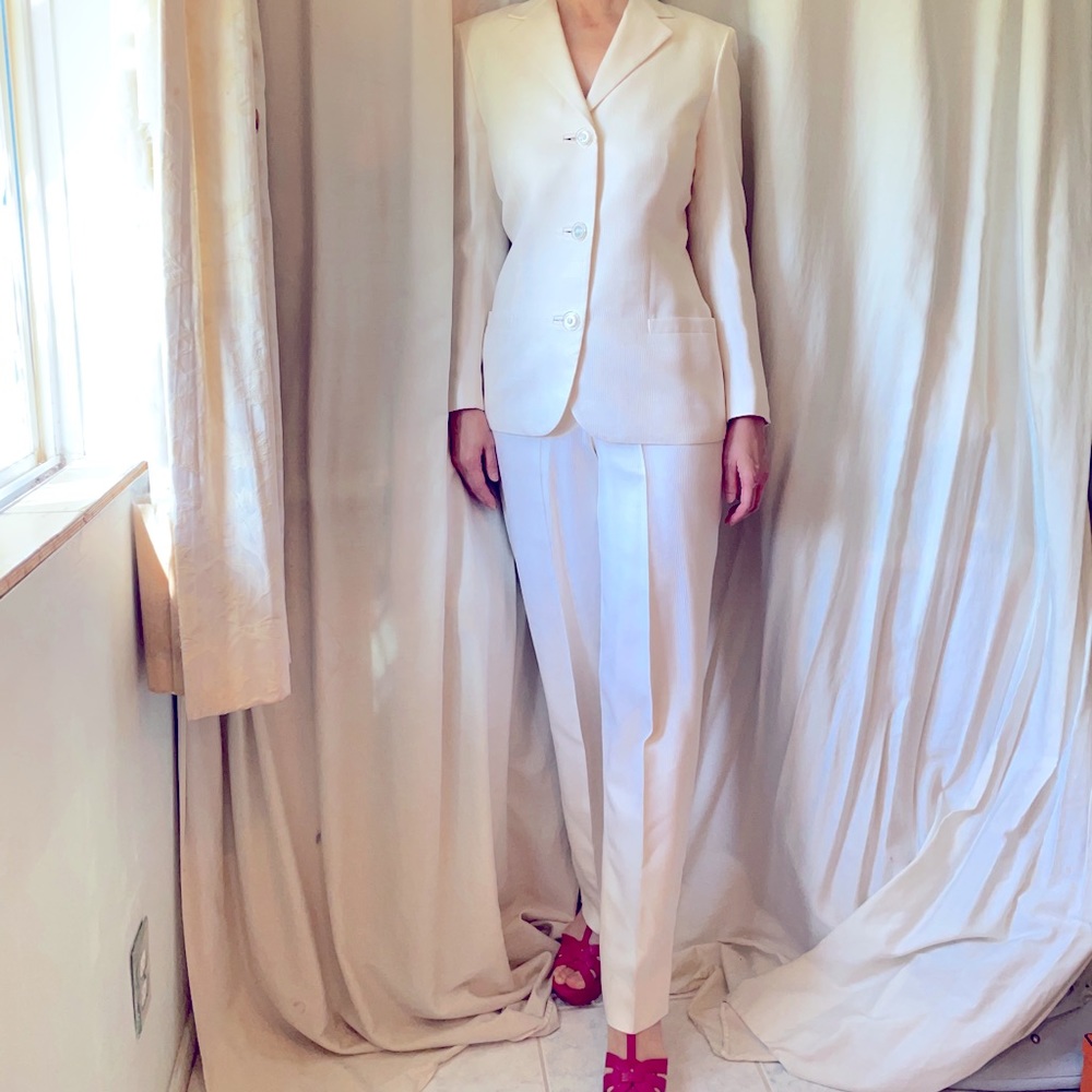 Authentic Vintage Versace silk pants suit